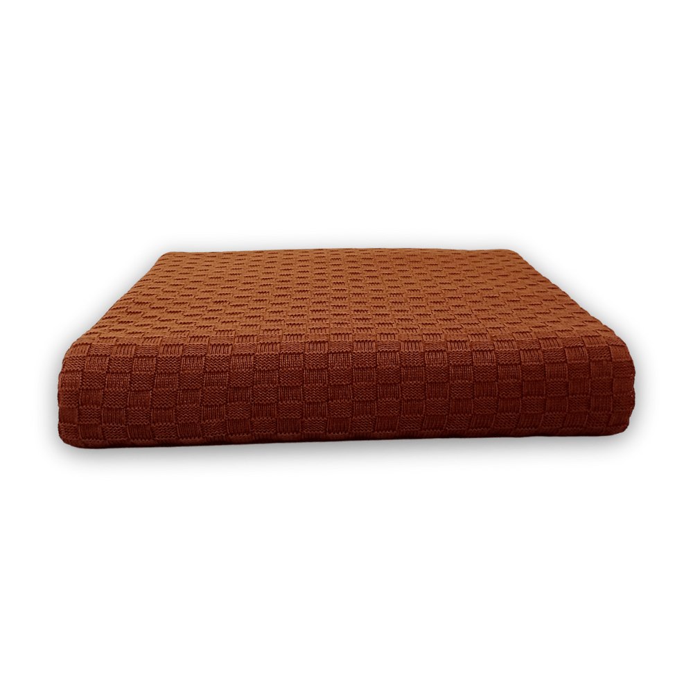 Manta Papoula Terracota